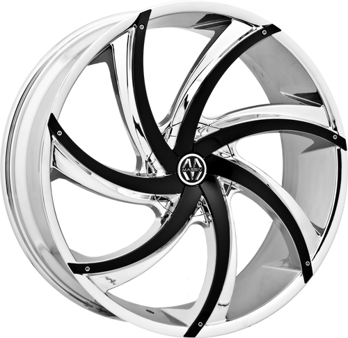 MASSIV 920 5X108/5X114.3 20x8.5 +38 CHROME WITH BLACK INSERT