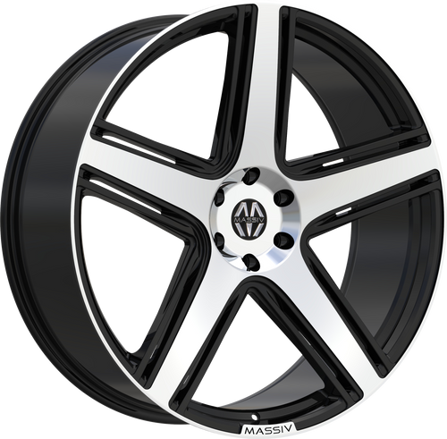 MASSIV 926 5X139.7 26x9.5 +13 BLACK MACHINED FACE