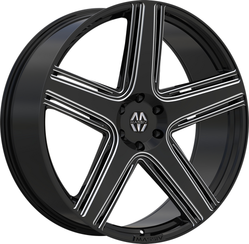 MASSIV 926 6X139.7 26x9.5 +25 BLACK AND MILLED