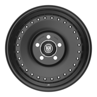 Center Line Auto Drag 2.0 5X120.65 15x7 -6 Satin Black Center with Satin Black Step Lip