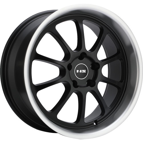 Ns Wheels NS-TEN 5x114.3 18x8.5 +35 Matte Black with Machined Lip