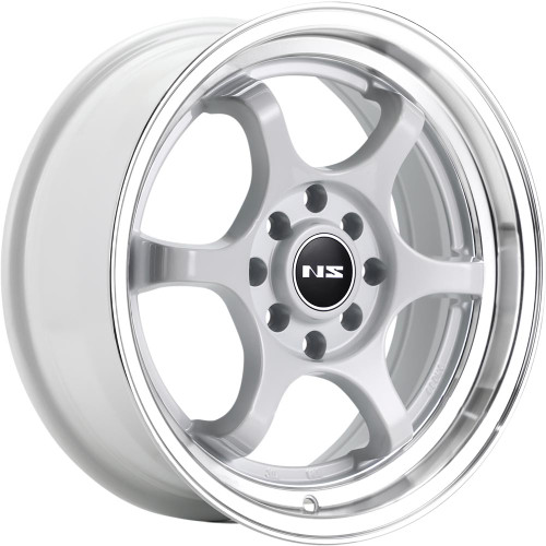 Ns Wheels NS1202 4x100/4x114.3 15x7 +38 White with Machined Lip