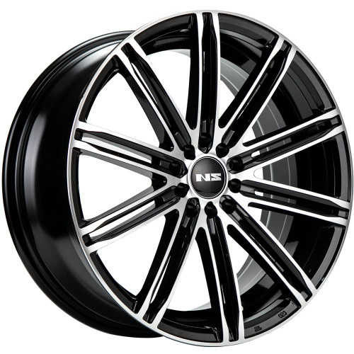 Ns Wheels NS1601 5x100/5x114.3 18x8 +40 Gloss Black Machined