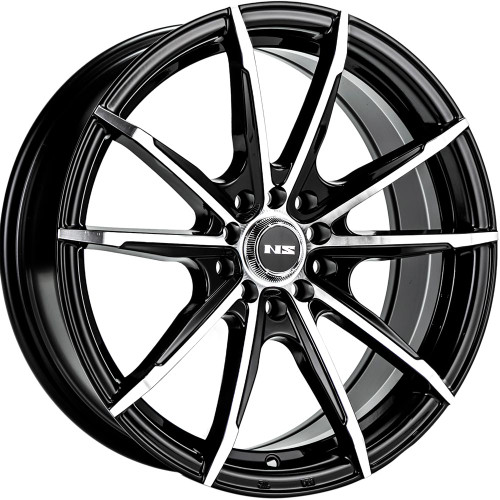 Ns Wheels NS1602 4x100/4x114.3 15x6.5 +38 Gloss Black Machined