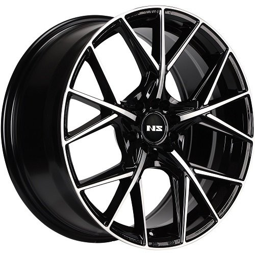 Ns Wheels NS1808 5x100/5x114.3 18x8 +35 GLOSS BLACK MACHINED