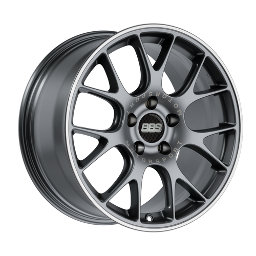BBS CH-R 5x120 20x8 +36 Satin Titanium Polished Rim Protector