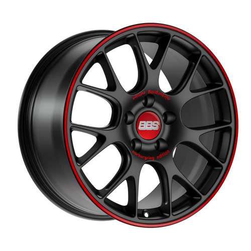 BBS CH-R Nurburgring Edition 5x112 19x8.5 +32 Satin Black/Red Lip