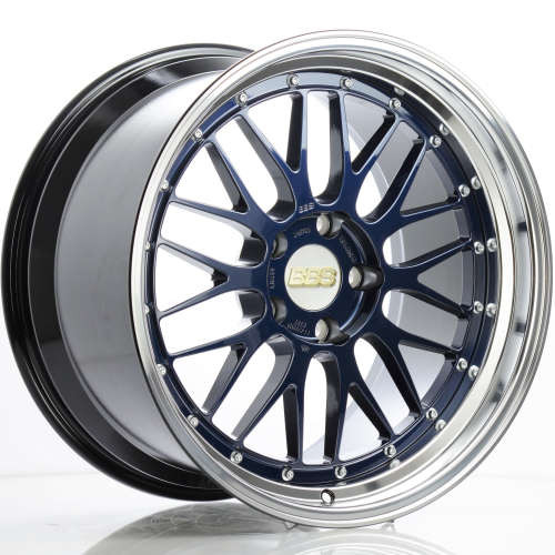 BBS LM 5x112 20x11 +24 Navy Blue / Diamond Cut Lip
