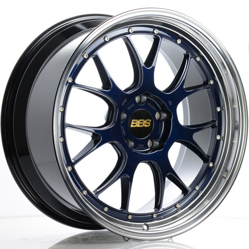 BBS LM-R 5x120 20x11 +40 Navy Blue / Diamond Cut Lip