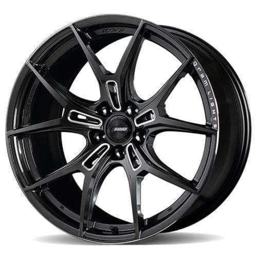 Gram Lights 57FXZ 5x120 20x10.5 +36 SUPER DARK GUNMETAL & MACHINING RIM EDGE DC