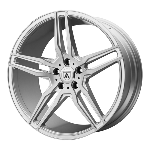 Asanti Black 012 5x120 19x9.5 +25 BRUSHED SILVER W/ CARBON FIBER