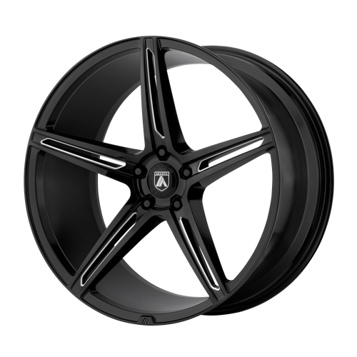 Asanti Black 022 5x108 22x10.5 +45 GLOSS BLACK MILLED