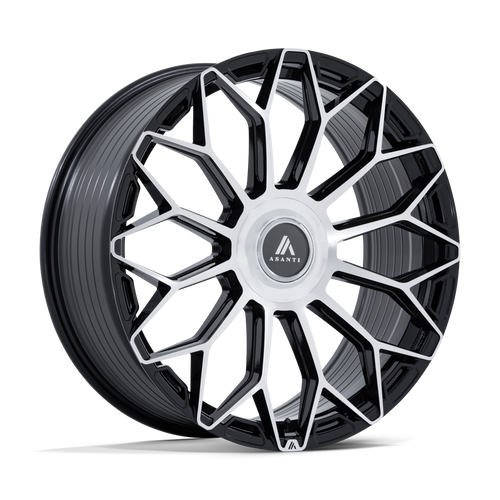 Asanti Black 51 5x112/5x120 20x9 +20 GLOSS BLACK W/ MACHINED FACE
