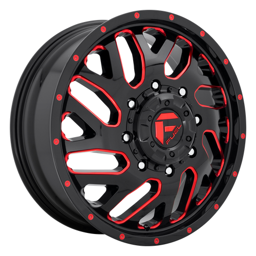Fuel UTV 656 4x137 20x7 +13 GL-BLK MILLED W/ RED ACCENT