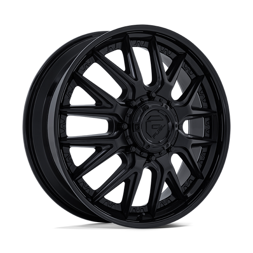Fuel 1PC 406 8x200 24x8.25 -202 MATTE BLACK W/ GLOSS BLACK LIP