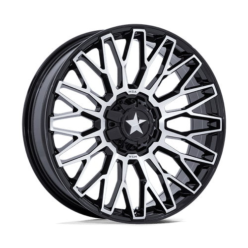 MSA Offroad Wheels 050 5x114.3 15x7 +10 GLOSS BLACK MACHINED