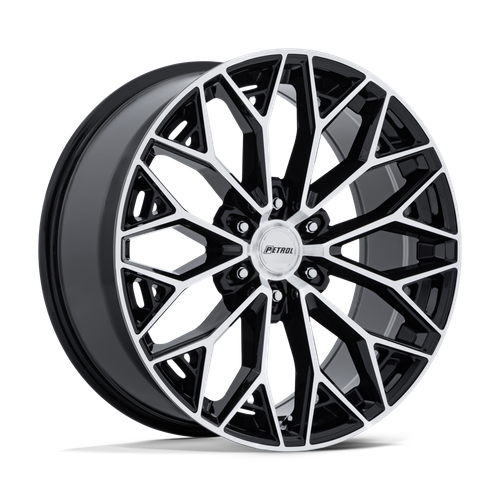 Petrol 006 6x139.7 22x9.5 +25 GLOSS BLACK W/ MACHINED FACE