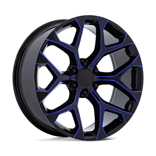Performance Replicas 176 6x139.7 26x10 +24 GLOSS BLACK MACHINED BLUE MILL