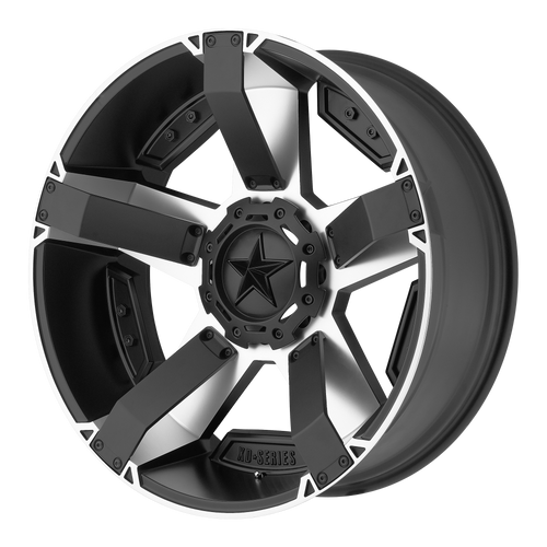XD 811 5x139.7 20x9 -12 MACHINED FACE W/ S-BLK WINDOWS
