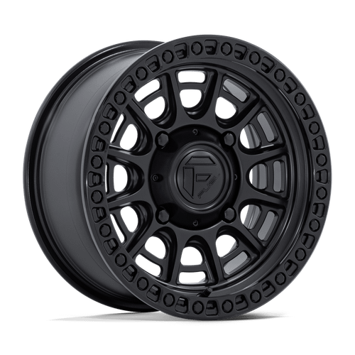 Fuel UTV 832 4x110 15x7 +10 MATTE BLACK W/ GLOSS BLACK LIP