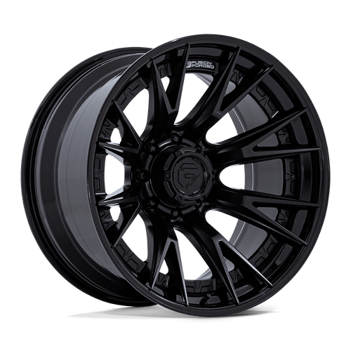 Fuel 1PC 402 8x180 22x12 -44 MATTE BLACK W/ GLOSS BLACK LIP