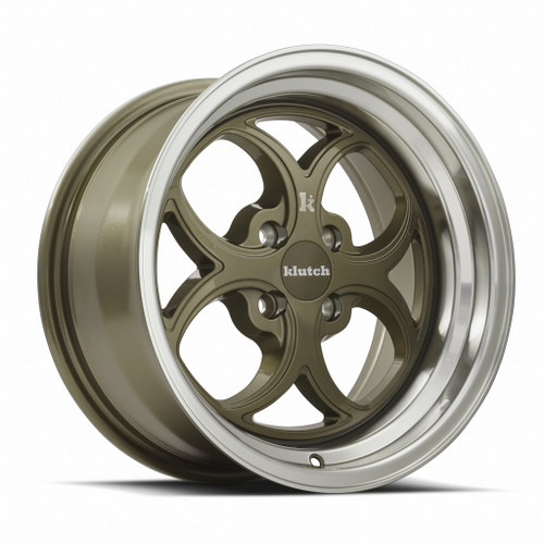 Klutch SL2 4x100 15x8.5 +17 Bronze Machined Lip