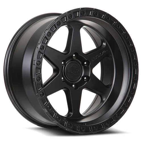 LOCK OFFROAD OLYMPUS 6x139.7 18x9 +1 Matte Black W Matte Black Ring