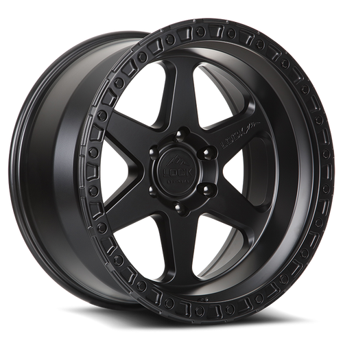 LOCK OFFROAD OLYMPUS 6x139.7 18x9 +12 Matte Black W Matte Black Ring