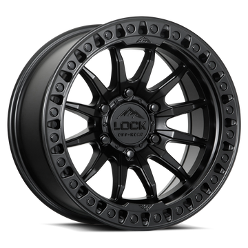 LOCK OFFROAD TRAIL 6x135 20x9 +1 Matte Black W Matte Black Ring