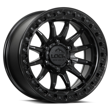 LOCK OFFROAD TRAIL 8x170 20x9 +1 Matte Black W Gloss Black Ring