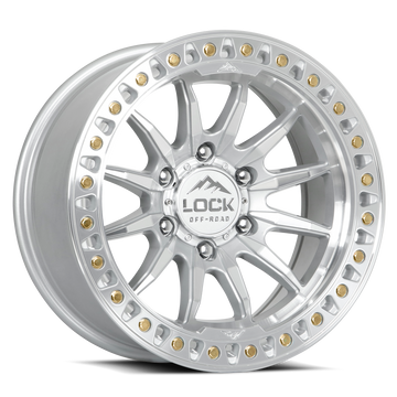 LOCK OFFROAD TRAIL 6x139.7 17x8.5 +25 Machine With Clear Coat
