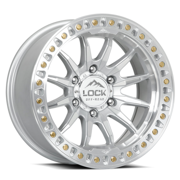 LOCK OFFROAD TRAIL 8x165.1 20x9 +20 Machine With Clear Coat