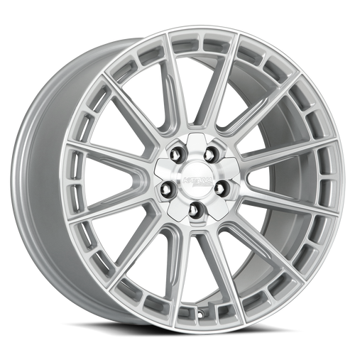 KATANA RACING KR11 5x110 20x8.5 +40 Glossy Silver Machine Face