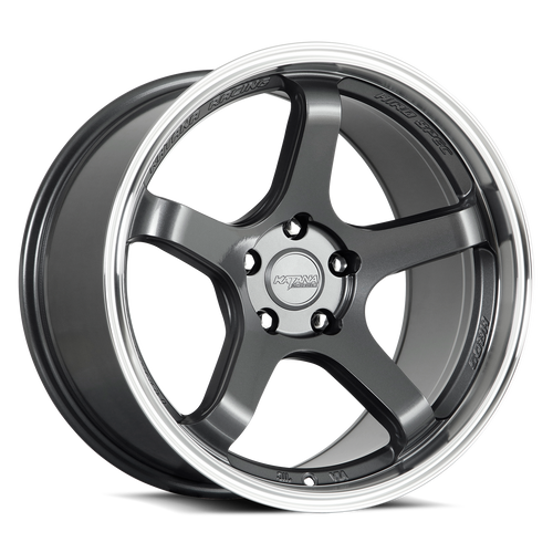 KATANA RACING HR05 5x114.3 18x8.5 +35 Gloss Gunmetal M Lip