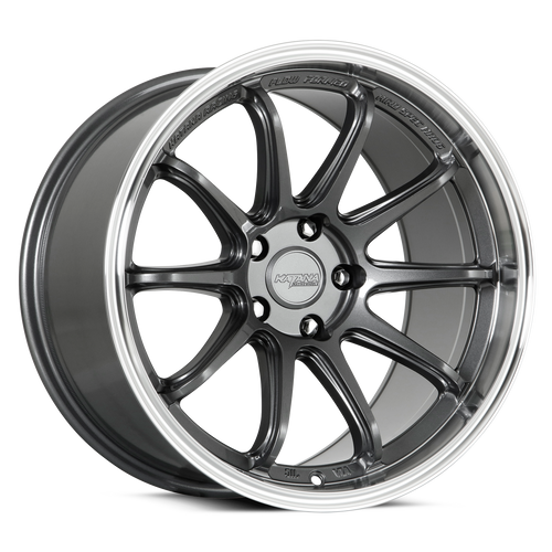 KATANA RACING HR06 5x100 18x9.5 +38 Gloss Gunmetal M Lip