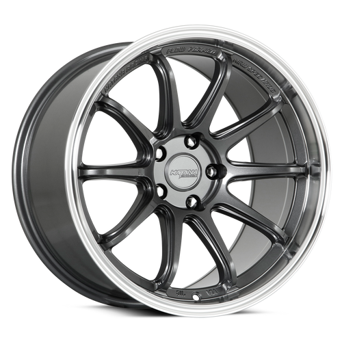 KATANA RACING HR06 5x112 18x10.5 +22 Gloss Gunmetal M Lip