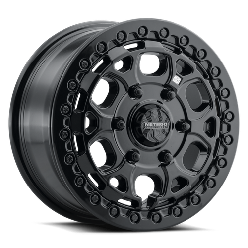 Method MR416 Beadlock 15x7 / 6x5.5 / 74mm Offset / 78.30mm Bore - Gloss Black Wheel - MR416570601366B