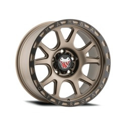 Mamba 599BZ M27 5X5.00 17x9 -12 Matte Bronze w/Black Lip