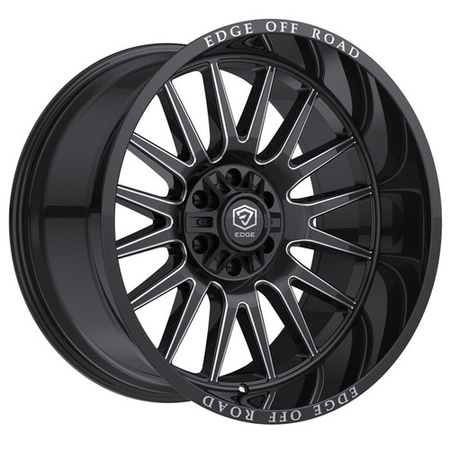 Edge Off Road 305BM 8X180 22x12 -44 Gloss Black w/Milled Accents