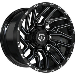 TIS 554BM 8X6.50 20x10 -19 Black & Milled