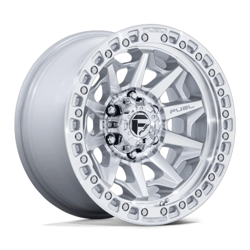 Fuel 1PC COVERT 6x139.7 17x9 +1 Silver W/ Machined Face