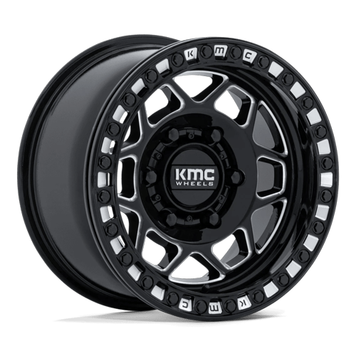 KMC Powersports TORX UTV BEADLOCK 6x139.7 15x8 +0 Gloss Black Milled
