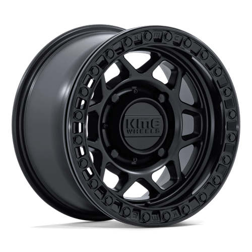 KMC Powersports TORX UTV BEADLOCK 5x114.3 15x8 +0 Matte Black W/ Gloss Black Rg