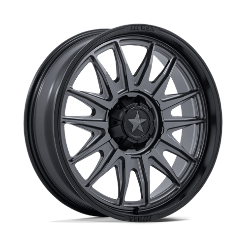 MSA Offroad Wheels COMMANDER UTV 6x139.7 15x7 +10 Matte Gunmetal W/ M-blk Lip