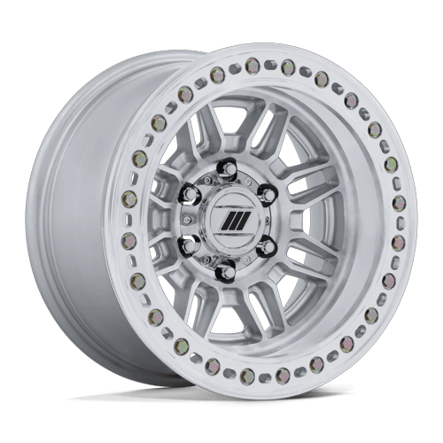 Pro Comp Alloys EQUALIZER BL 8x170 17x9 -38 Gloss Silver W/ Machined Face