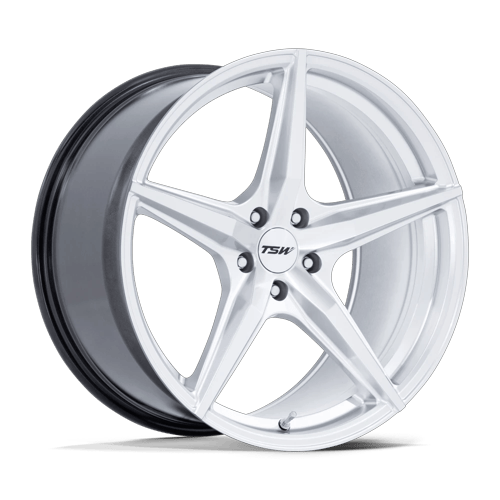 TSW ESPRIT 5x112 18x9.5 +22 Hyper Silver W/ Machined Face