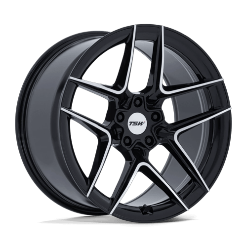 TSW SLIPSTREAM 5x120 19x10.5 +35 Gloss Black W/ Machined Face