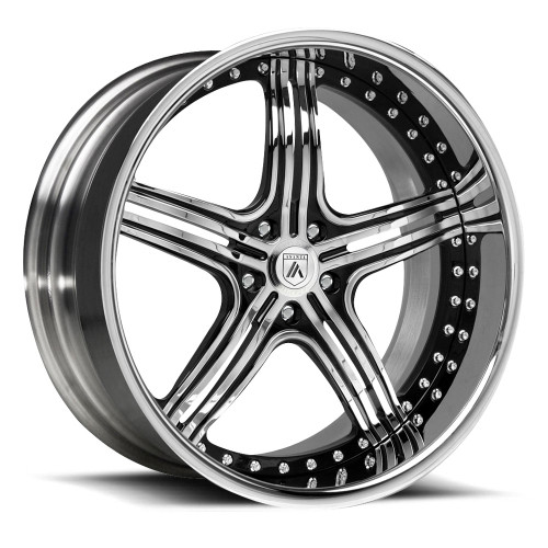 Asanti Forged AF155 5x114.3 20x8.5 +0 Chrome & Black