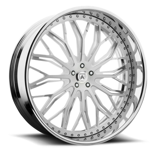 Asanti Forged AF866 6x139.7 26x10 +28 Brushed W/ Chrome Lip