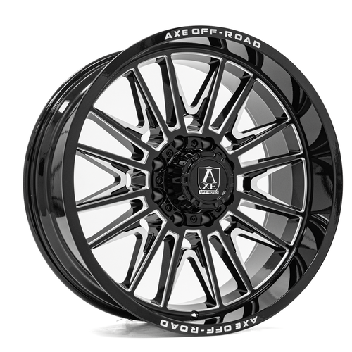 AXE WHEELS ECHO 8x165 20x10 -19 Gloss Black Milled